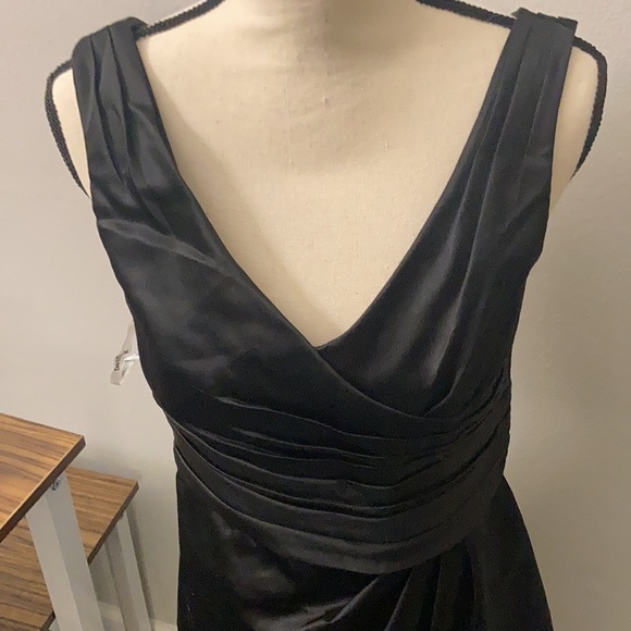 David’s Bridal Black Knee Length Bridesmaid Dress - Picture 2 of 4